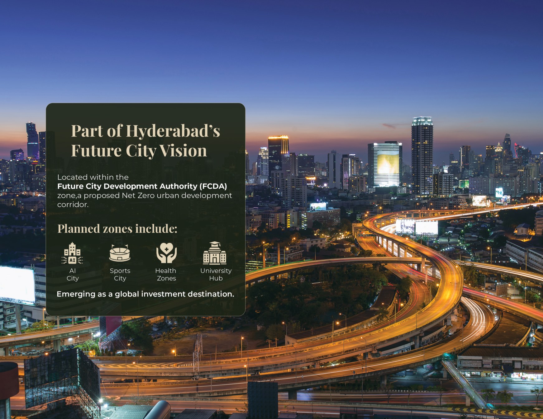 Part of Hyderabad's Future City Vision